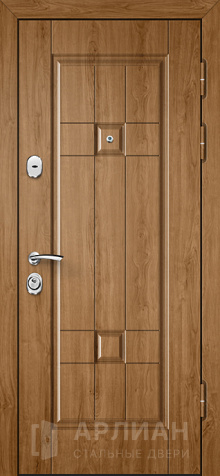 Фото «Коттеджная дверь с МДФ панелью с отделкой под лиственницу №555»